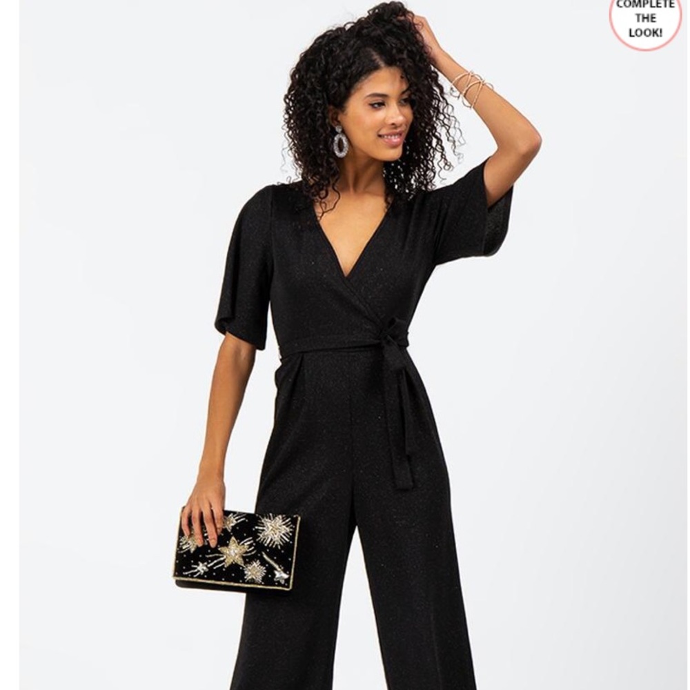 Black sequin jumpsuit